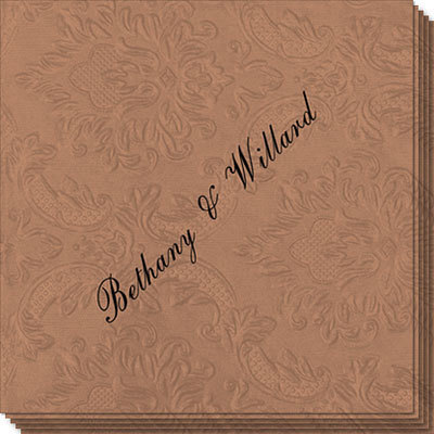 Formal Script Carte Napkins